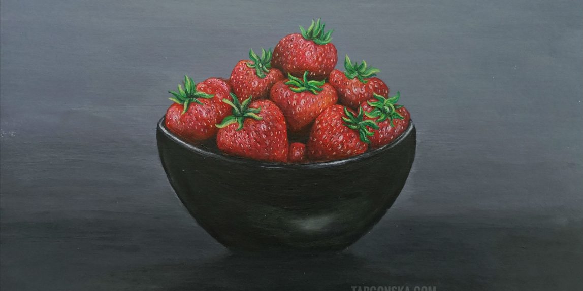 Bowl of strawberries malgorzata targonska