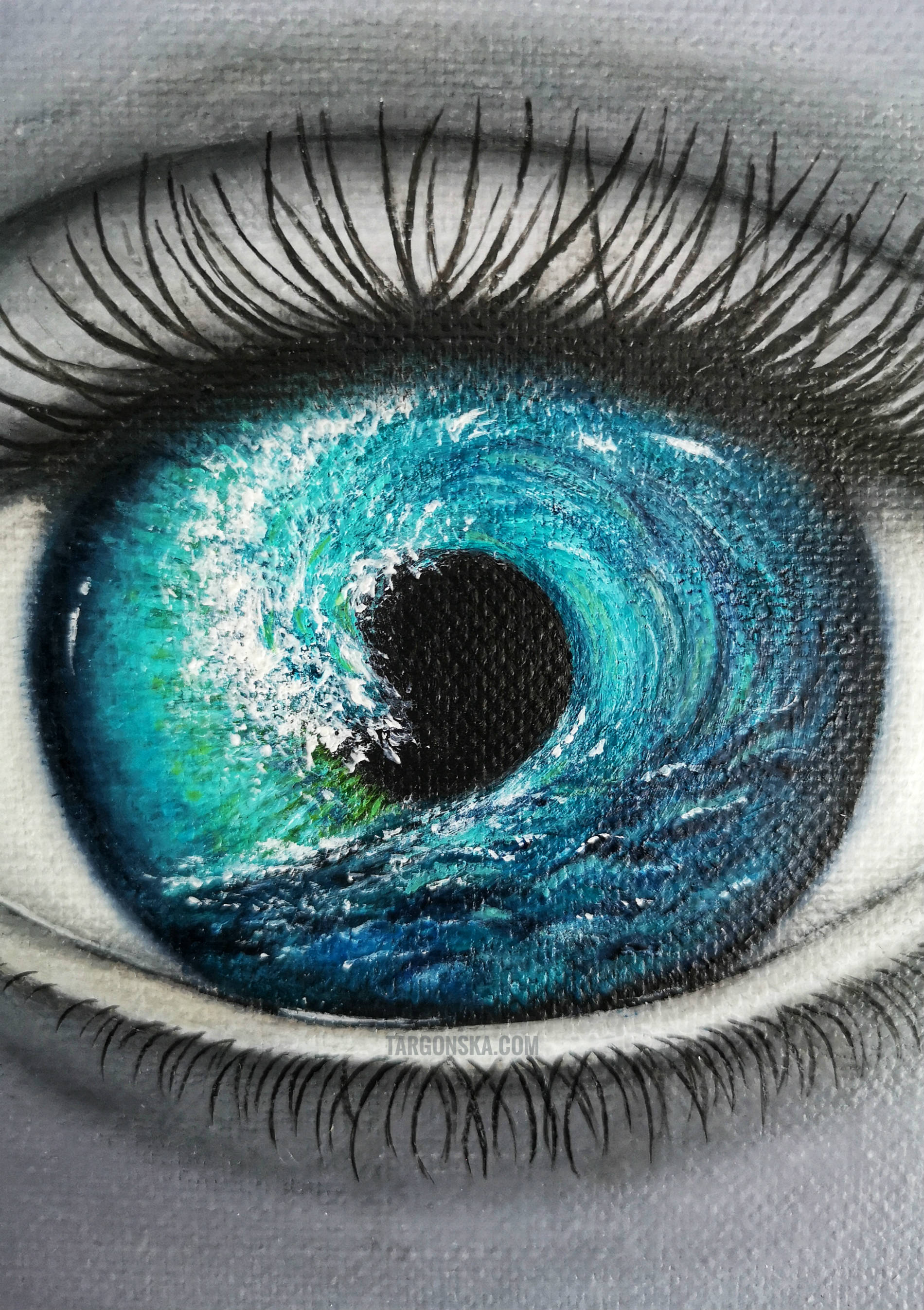 Wave eye malgorzata targonska paintings zoom